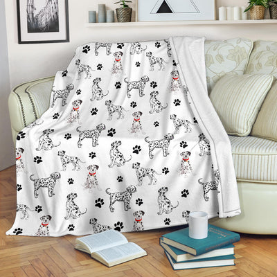 Dalmatian Paw Blanket
