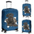 Black Russian Terrier Torn Paper Luggage Covers