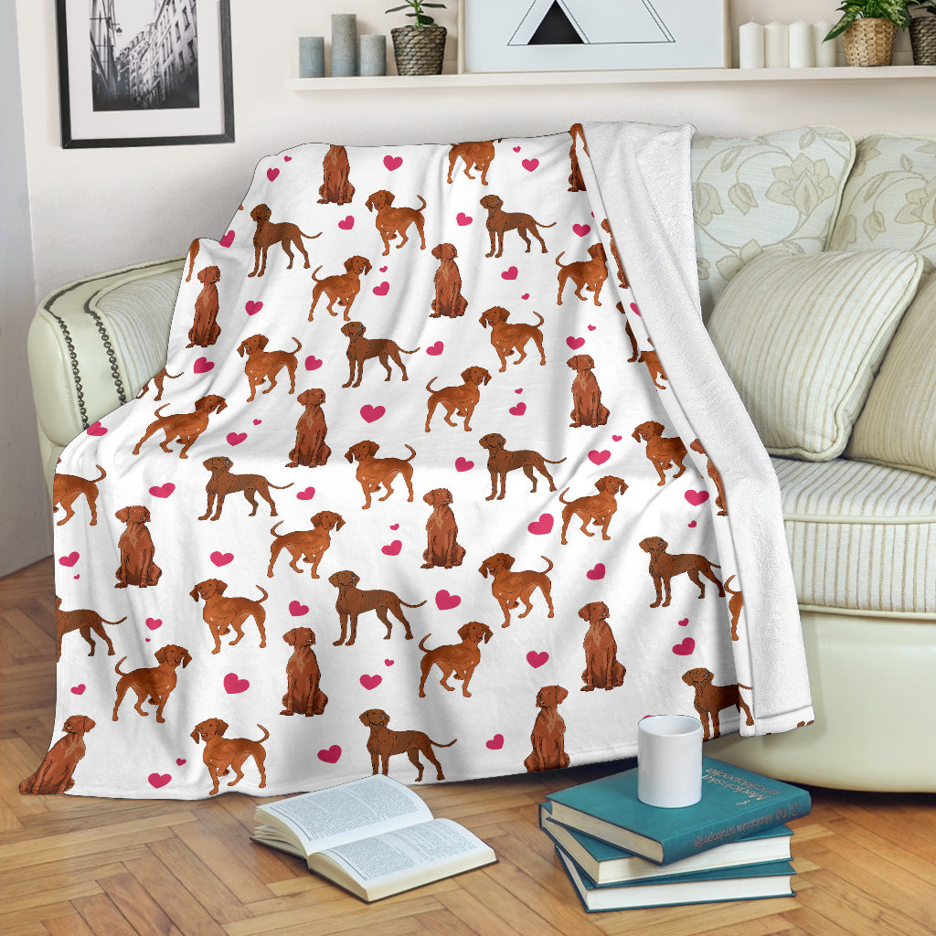 Vizsla Heart Blanket