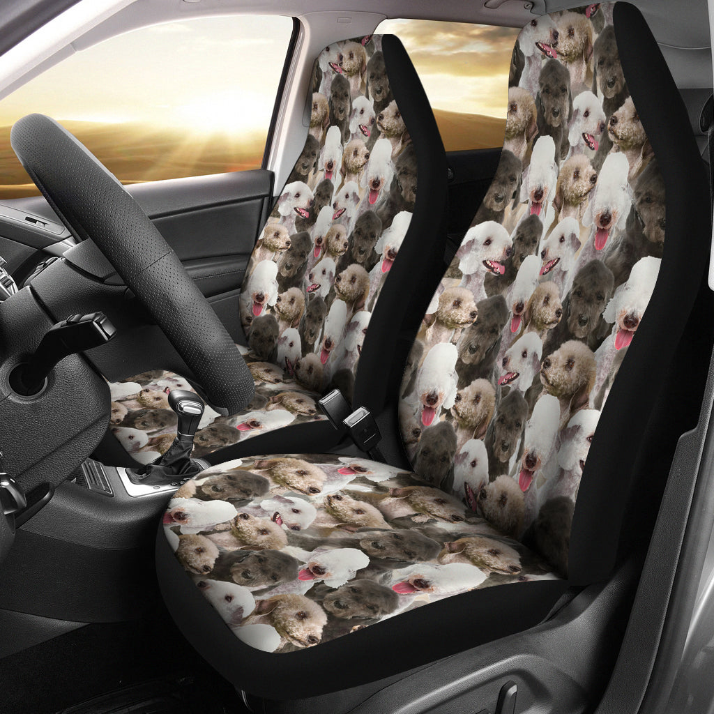 Bedlington Terrier Full Face Car Seat Covers