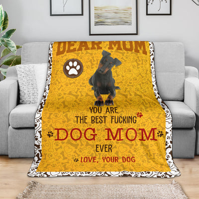 Manchester Terrier-Dog Mom Ever Blanket