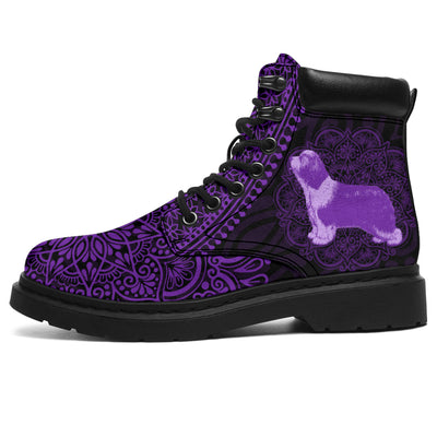 Bearded Collie Mandala All-Season Boots