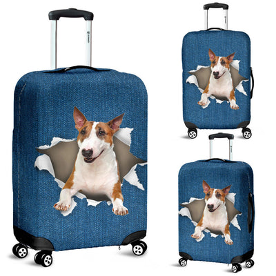 Bull Terrier Torn Paper Luggage Covers