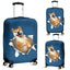 Shiba Inu Torn Paper Luggage Covers