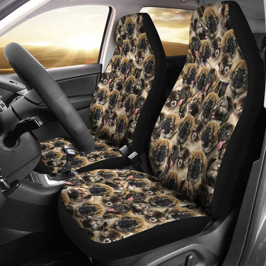 Caucasian Shepherd Dog Full Face Car Seat Covers