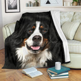 Bernese Mountain Dog 2 Face Hair Blanket