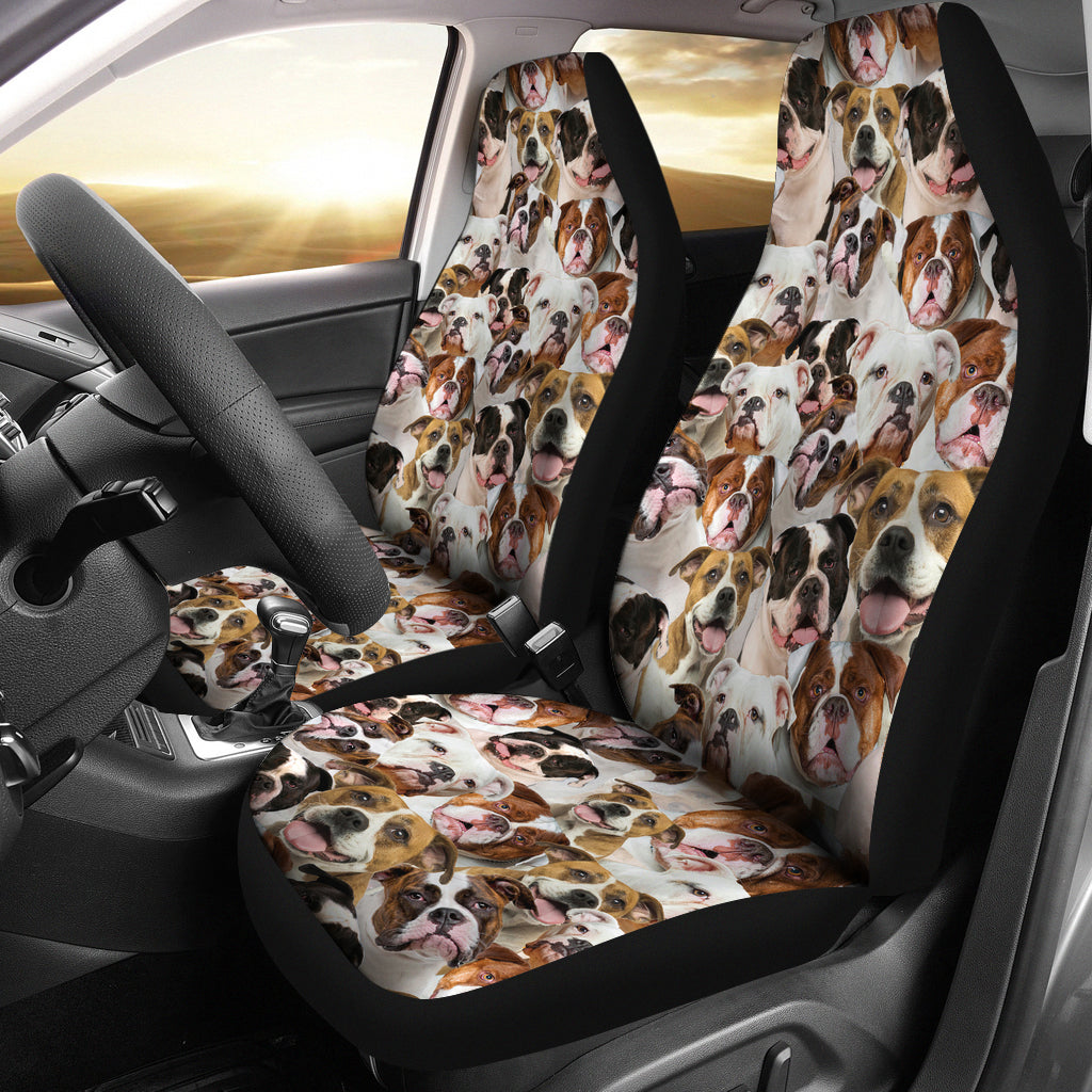 American Bulldog 1 Full Face Car Seat Covers