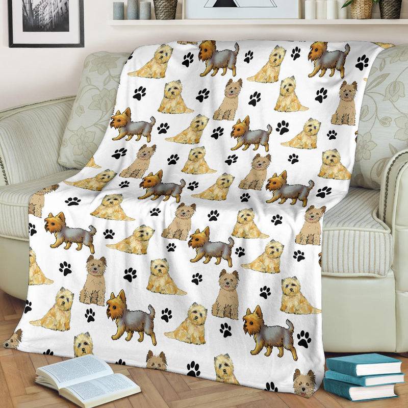 Cairn Terrier Paw Blanket