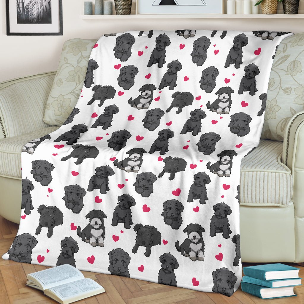 Schnoodle Heart Blanket