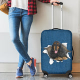Cocker Spaniel Torn Paper Luggage Covers
