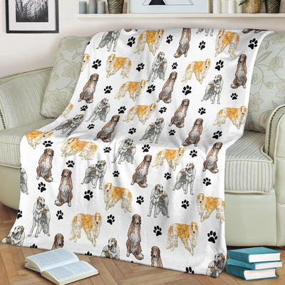 Borzoi Paw Blanket