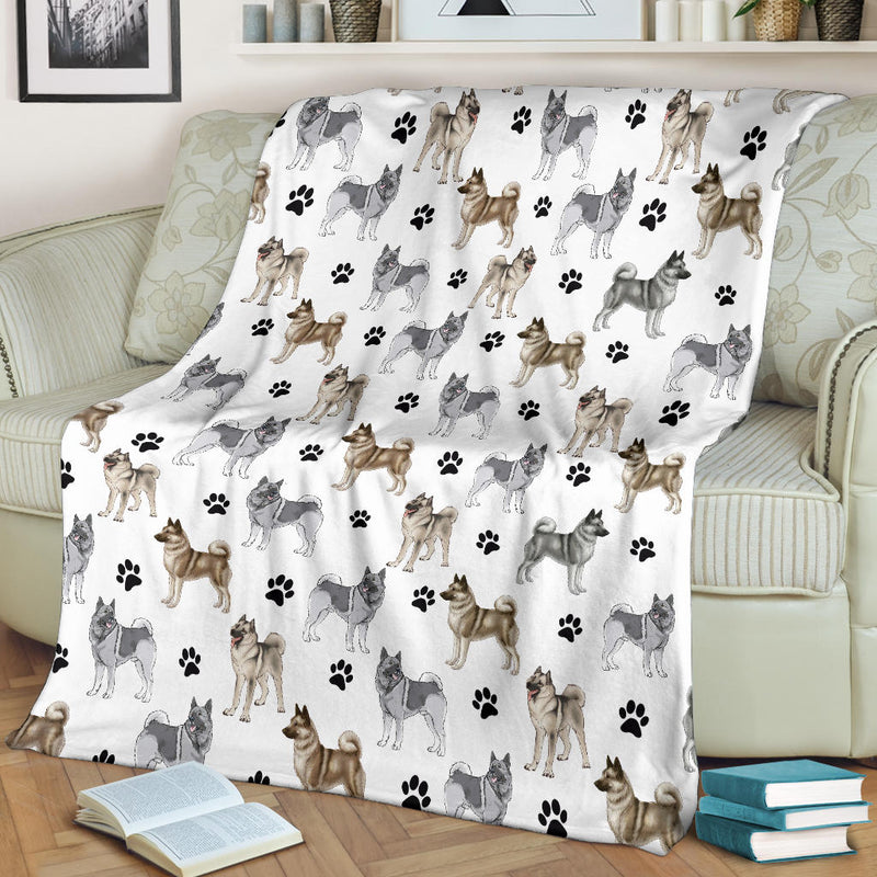 Norwegian Elkhound Paw Blanket