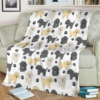 Labradoodle Paw Blanket