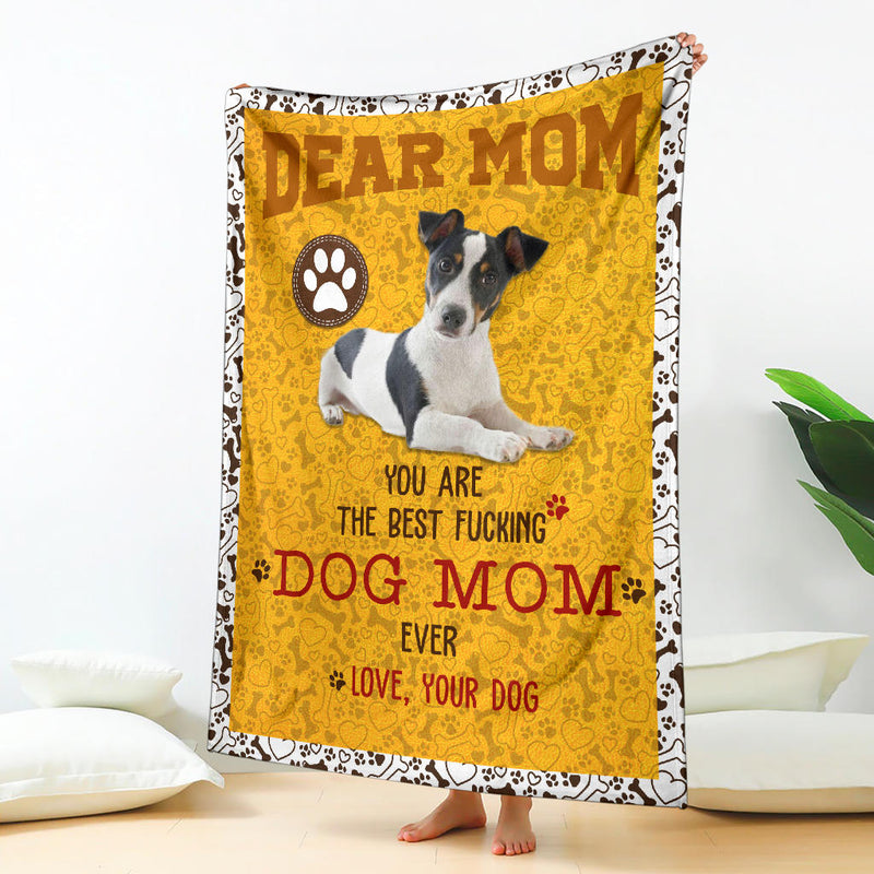 Jack Russell Terrier-Dog Mom Ever Blanket