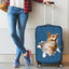 Welsh Corgi Torn Paper Luggage Covers