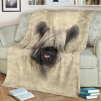 Skye Terrier Face Hair Blanket
