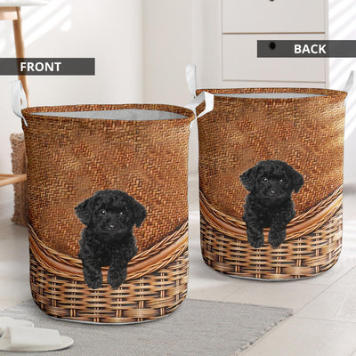 Black Toy Poodle - Rattan - LB