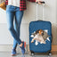 Treeing Walker Coonhound Torn Paper Luggage Covers