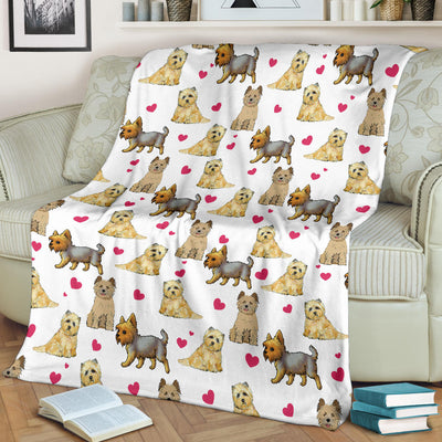 Cairn Terrier Heart Blanket