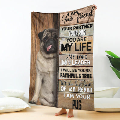 Pug 2-Your Partner Blanket