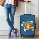Turtle Torn Paper Luggage Covers