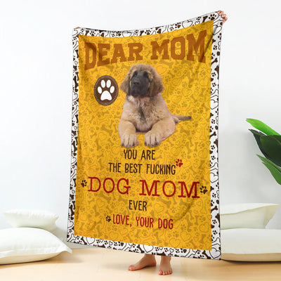 Leonberger-Dog Mom Ever Blanket