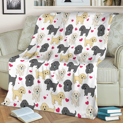 Labradoodle Heart Blanket