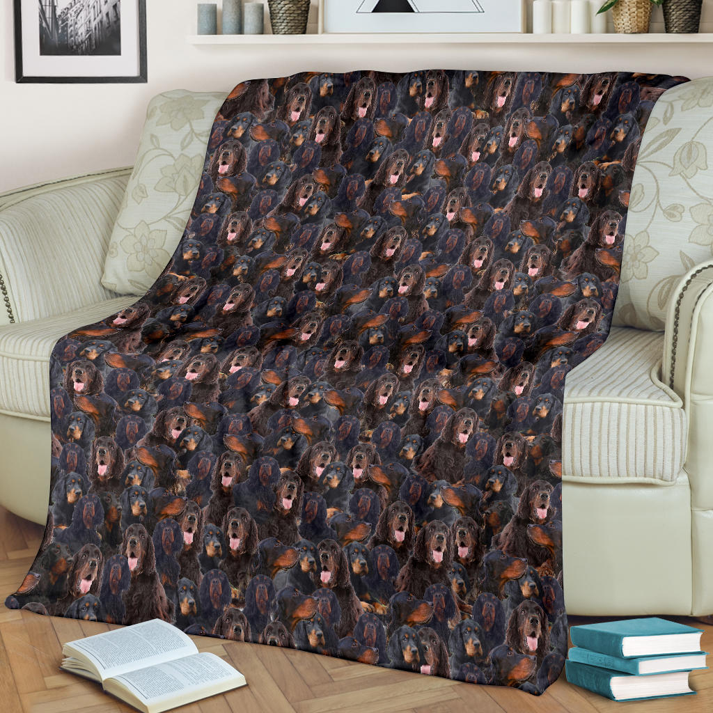 Gordon Setter Full Face Blanket