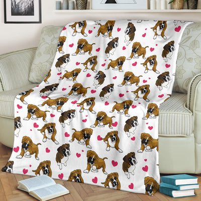 Boxer Heart Blanket