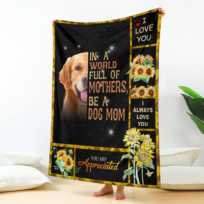 Golden Retriever-A Dog Mom Blanket