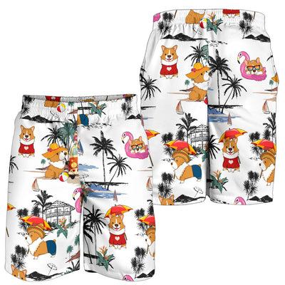 Welsh Corgi Summer Beach-SM