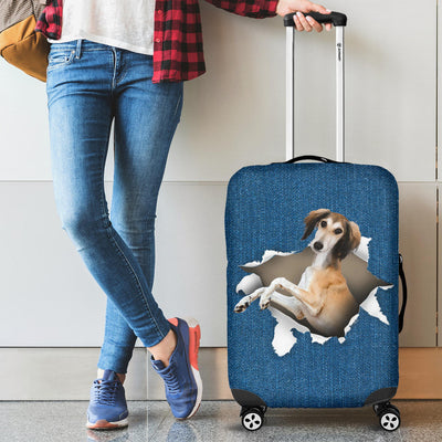 Samoyed Torn Paper Luggage Covers