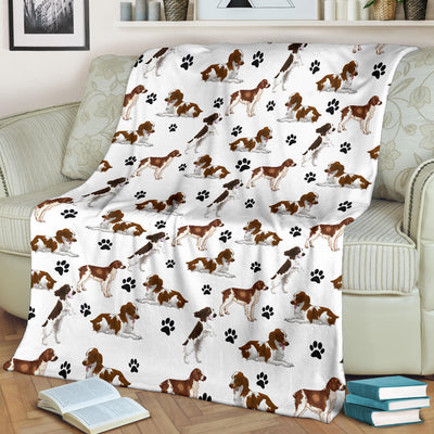 Welsh Springer Spaniel Paw Blanket