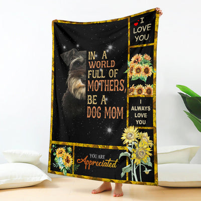 Miniature Schnauzer-A Dog Mom Blanket