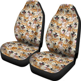 Shiba Inu Full Face Car Seat Covers