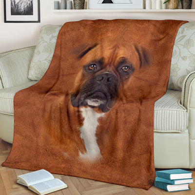 Boxer Face Hair Blanket