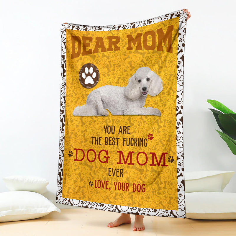 Poodle 3-Dog Mom Ever Blanket