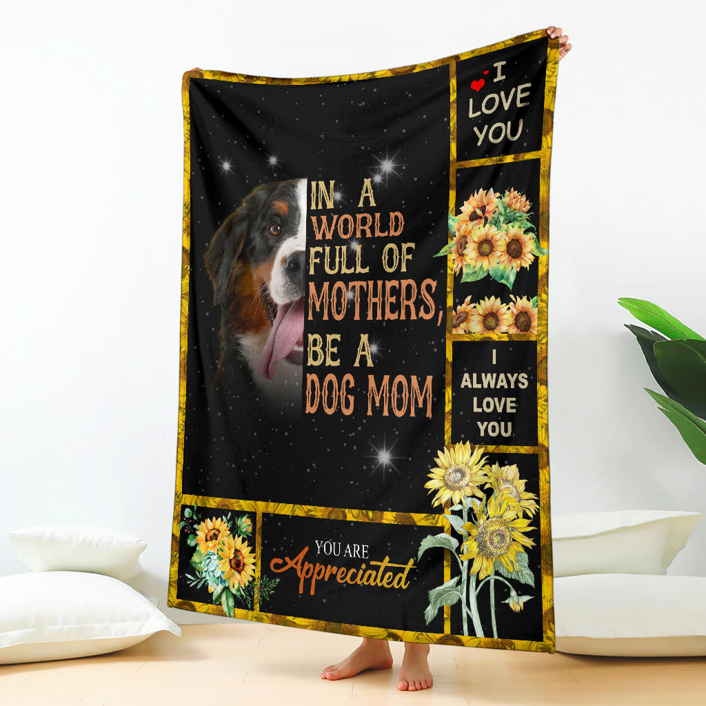 Bernese Mountain-A Dog Mom Blanket