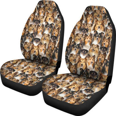 Shetland Sheepdog Full Face Car Seat Covers