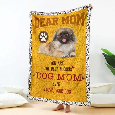 Pekingese-Dog Mom Ever Blanket