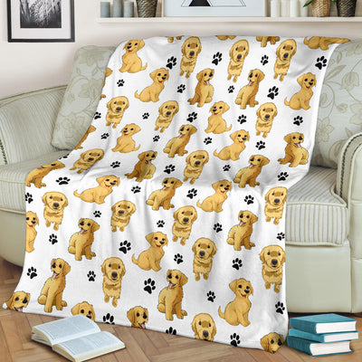 Golden Retriever Paw Blanket