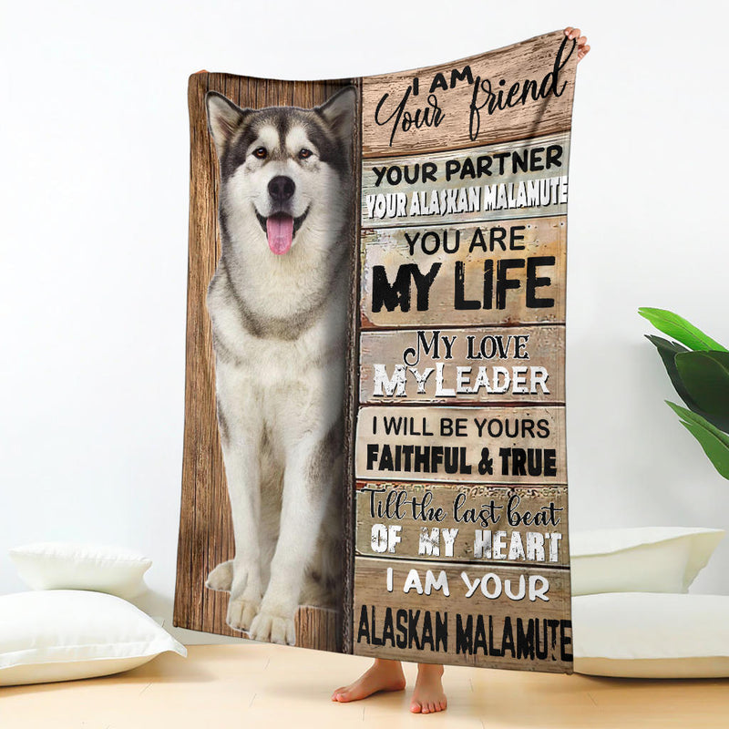 Alaskan Malamute-Your Partner Blanket