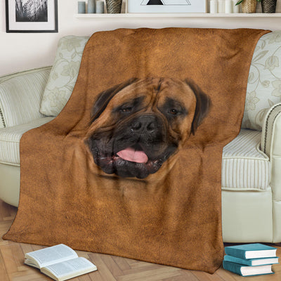 Bullmastiff Face Hair Blanket