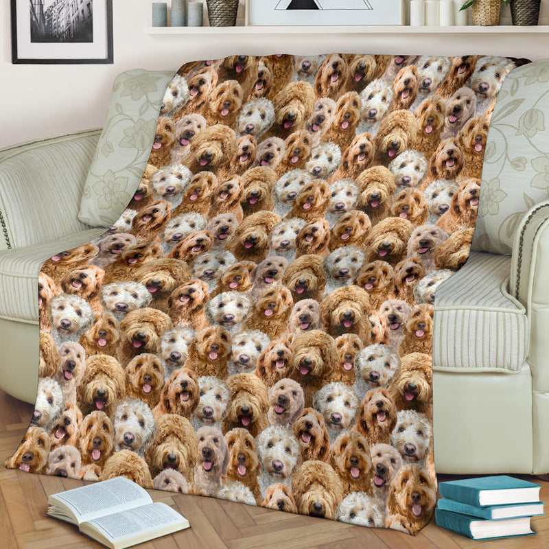 Goldendoodle Full Face Blanket