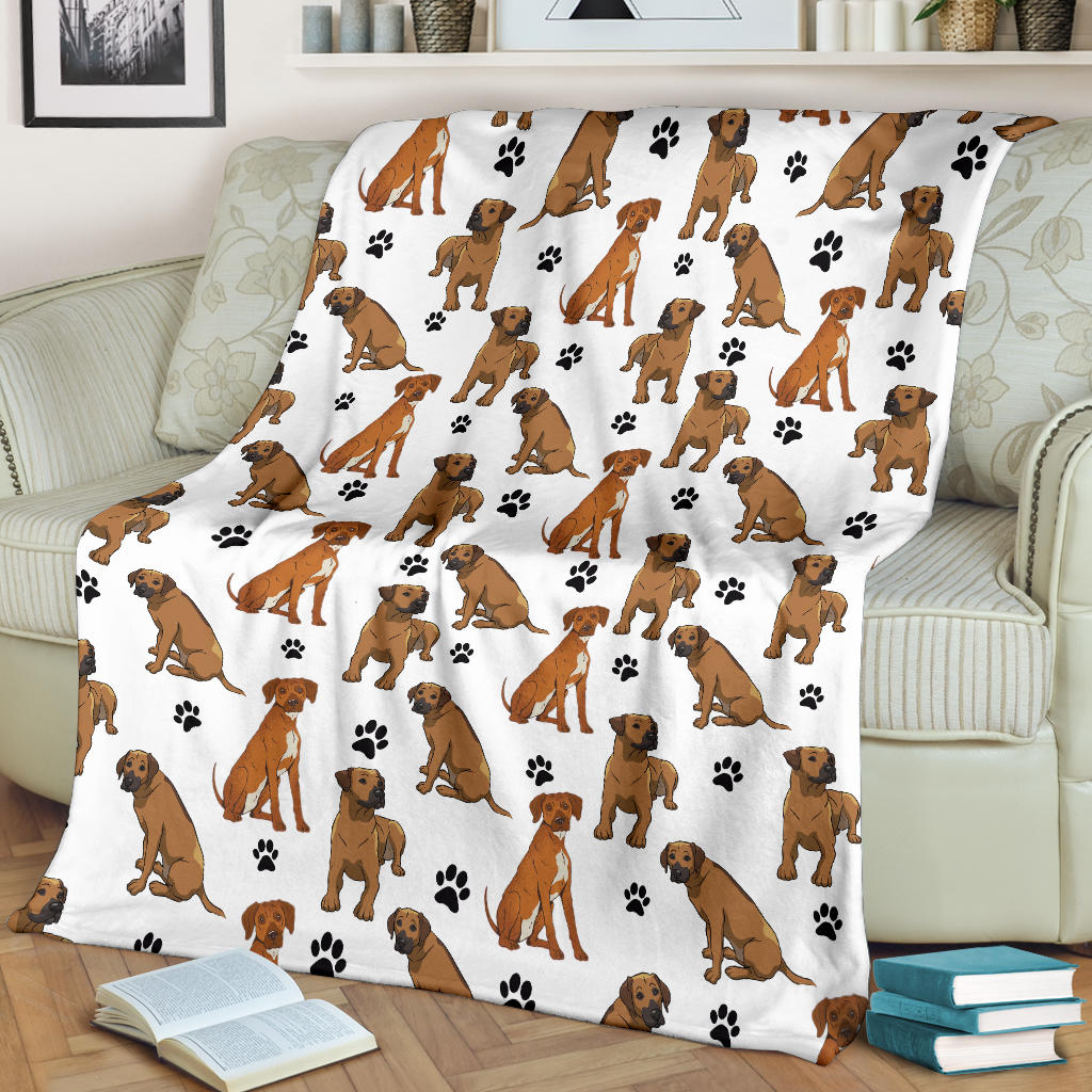 Rhodesian Ridgeback Paw Blanket