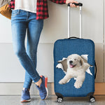 Great Pyrenees Torn Paper Luggage Covers