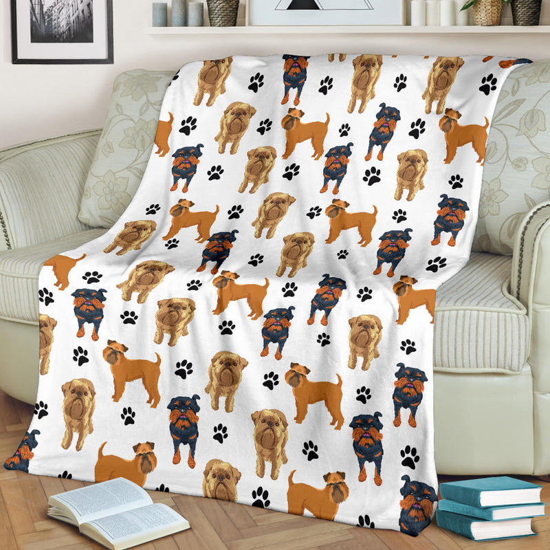 Brussels Griffon Paw Blanket