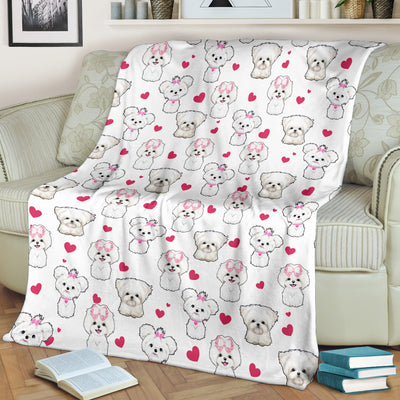 Maltese Heart Blanket