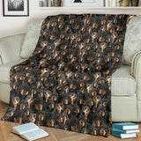 Black and Tan Coonhound Full Face Blanket