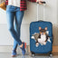 Basenji Torn Paper Luggage Covers